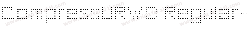 CompressURWD Regular字体转换